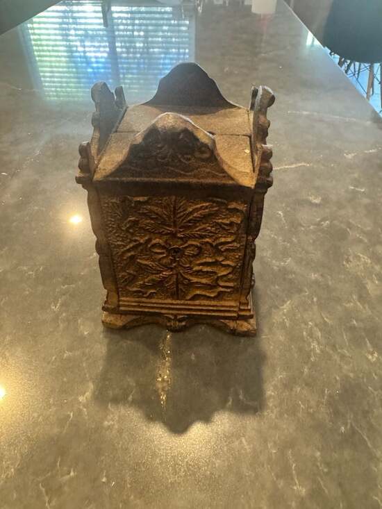 Collectible 6' Tall Cast Iron Bank - Picture 2 of 4